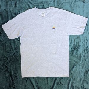 The Today Show NBC Experience Men's Large T-Shirt Embroidered Sun Logo Gray